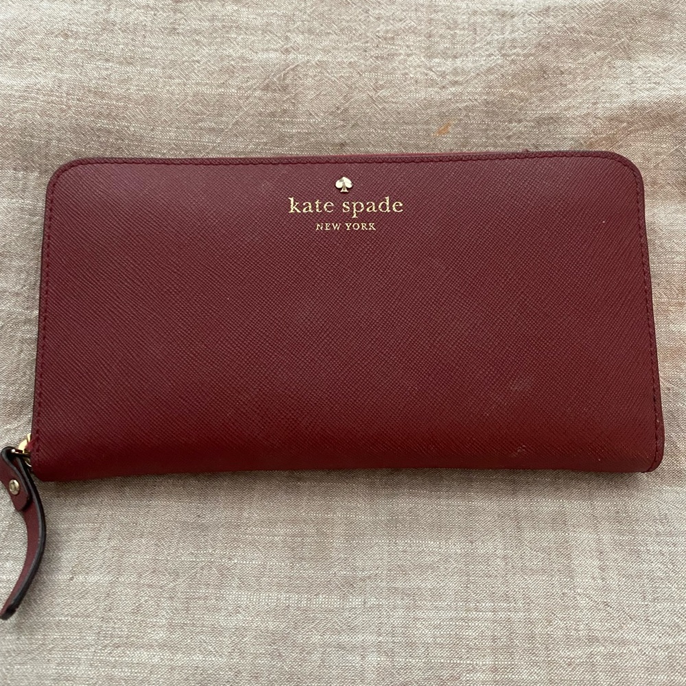 COPY - COPY - Kate Spade Burgundy Leather Wallet
